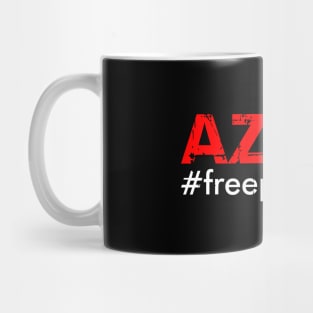 Azadi #freepalestine - Free Gaza, Free Jerusalem & Muslims Mug